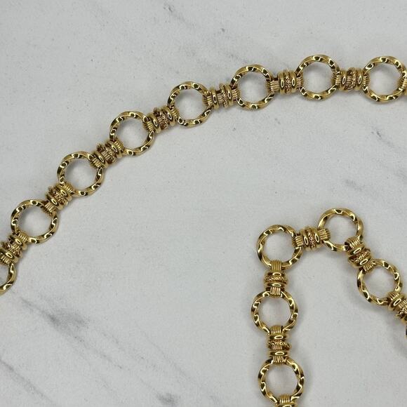 Bijoux Cascio Vintage Coin Charm Gold Tone Chain Belt Small/Medium (S/M) ✨ main image 7